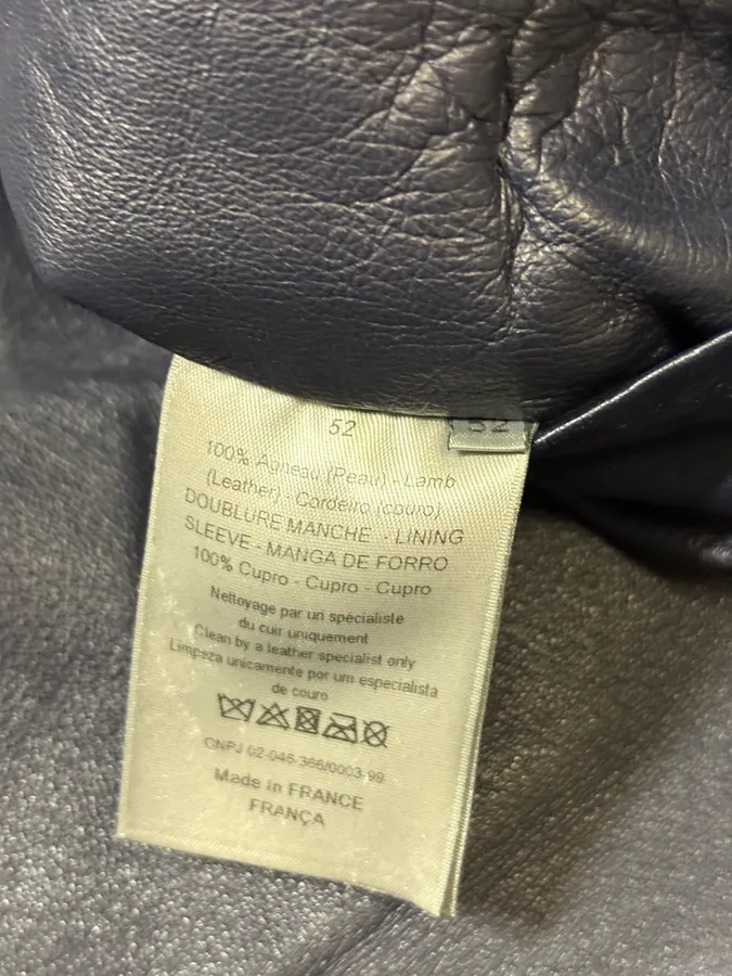 2010s Dior Black Minimalist Leather Jacket - Image 10