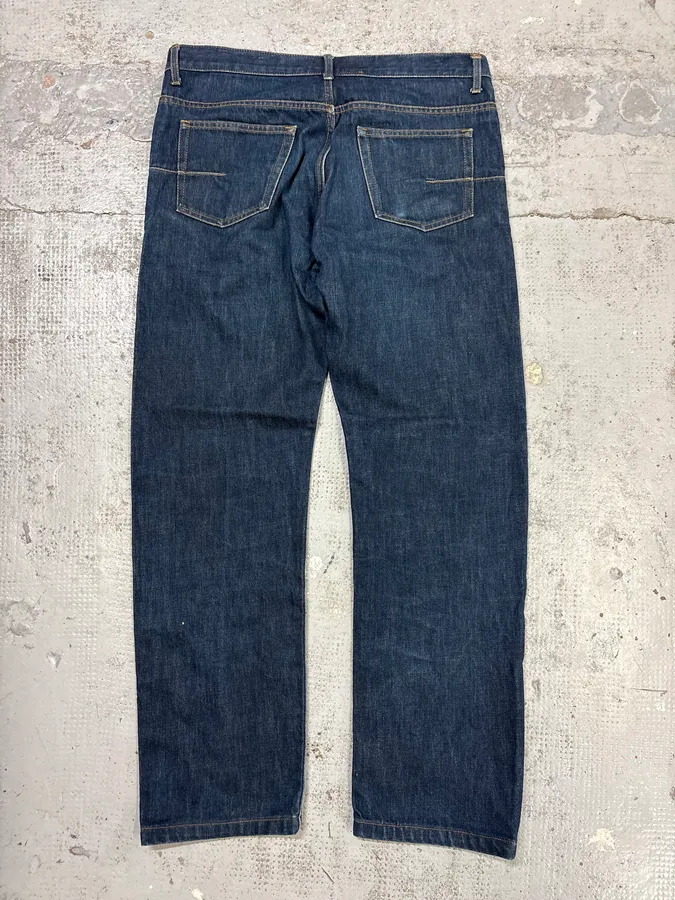 2010s Dior Navy Denim Straight Leg Jeans