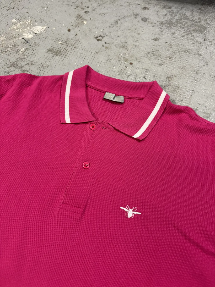 2010s Dior Pink Class Polo Shirt - Image 7