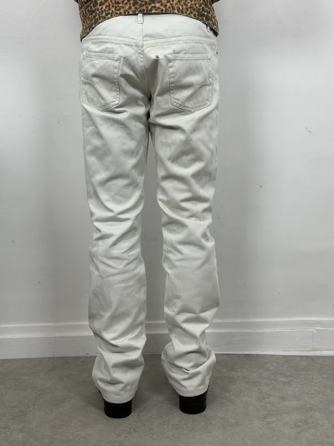 2010s Dior White Denim Jeans by Kris Van Assche - Image 3