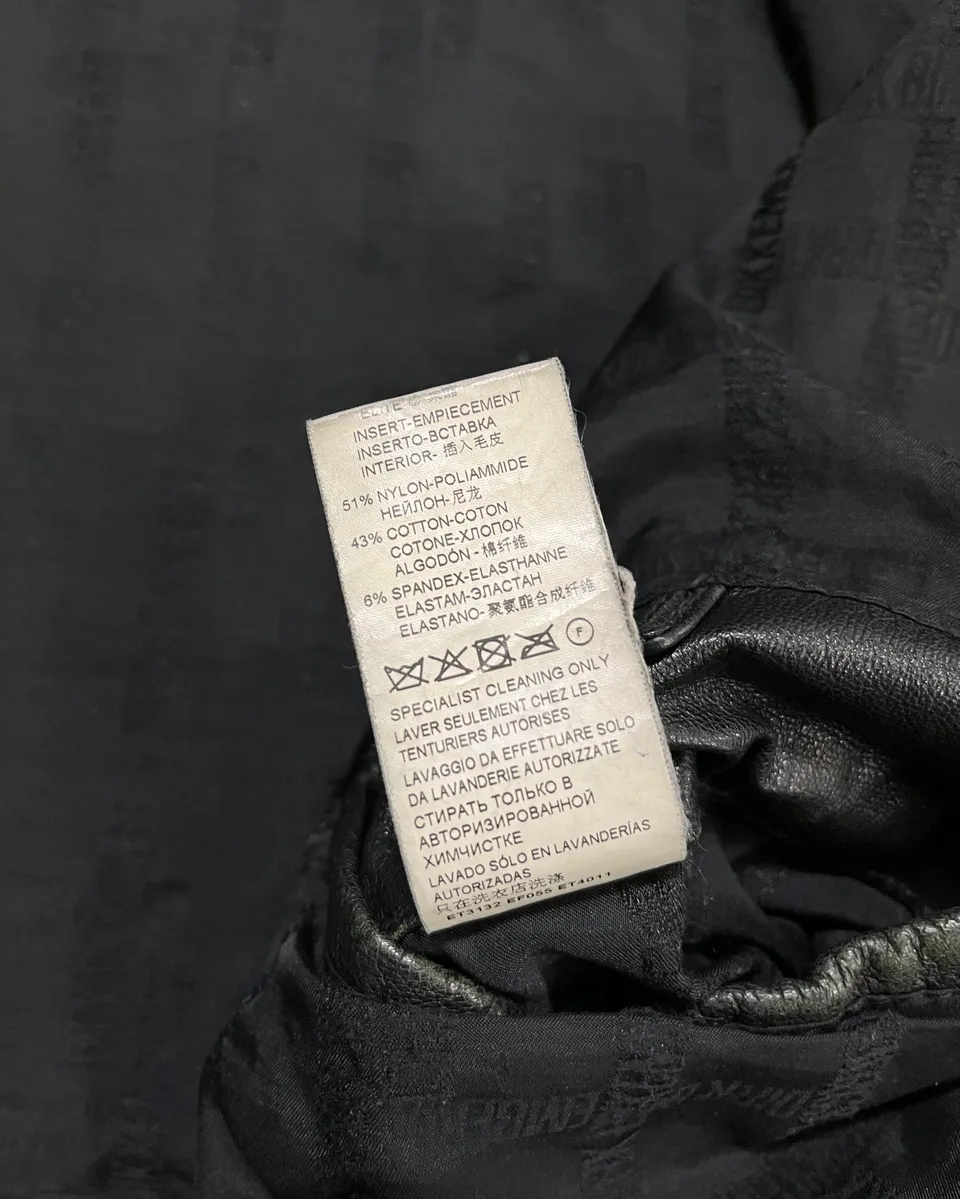 2010s Dirk Bikkembergs Black Faded Leather Jacket - Image 11