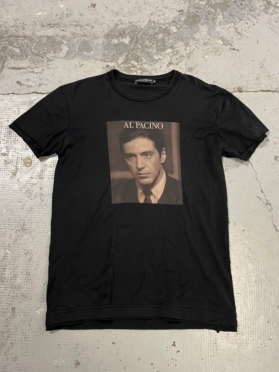 2010s Dolce & Gabbana Al Pacino Black T-Shirt
