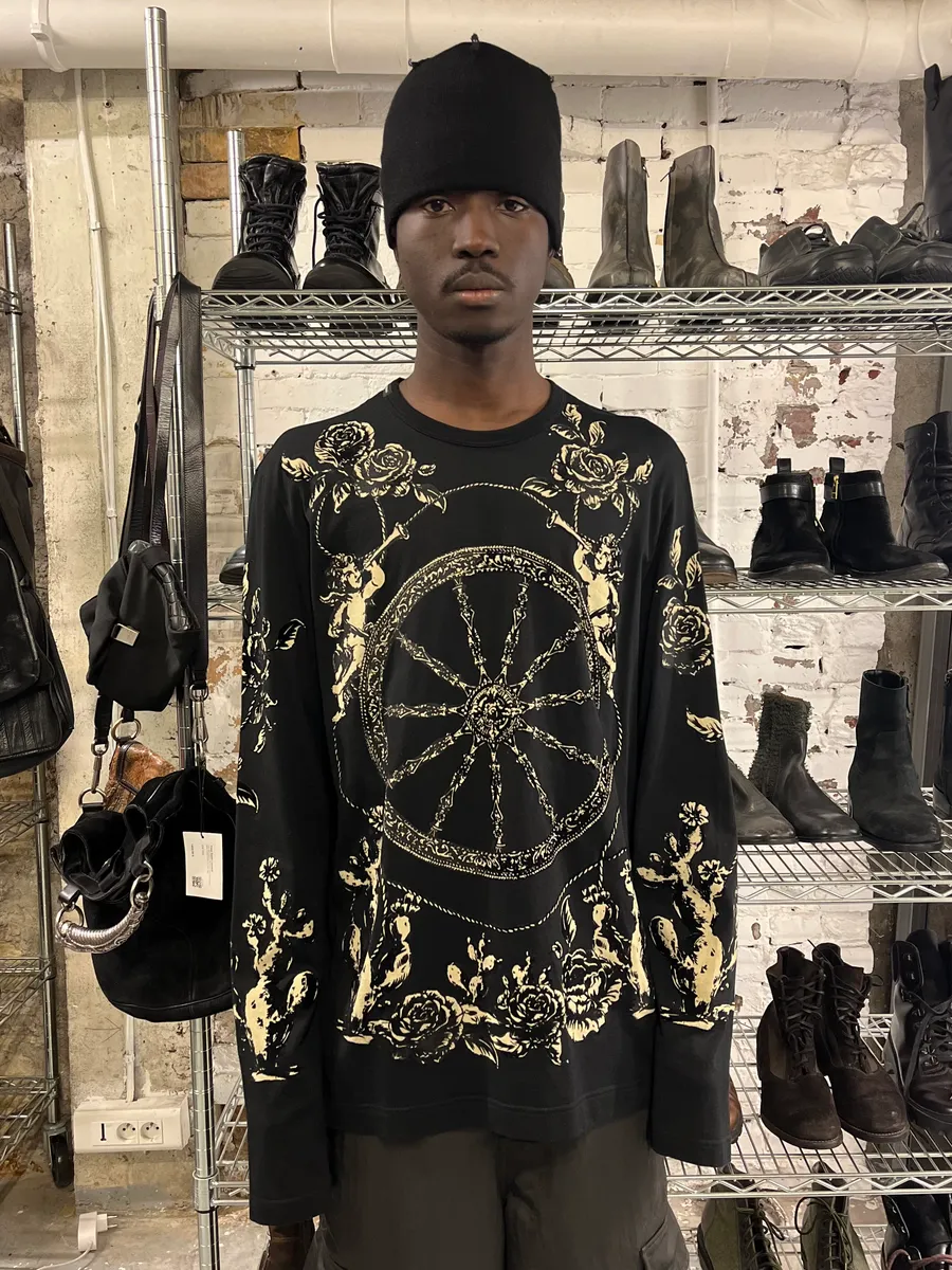 2010s Dolce & Gabbana Black Angels Relief Longsleeves - Image 2