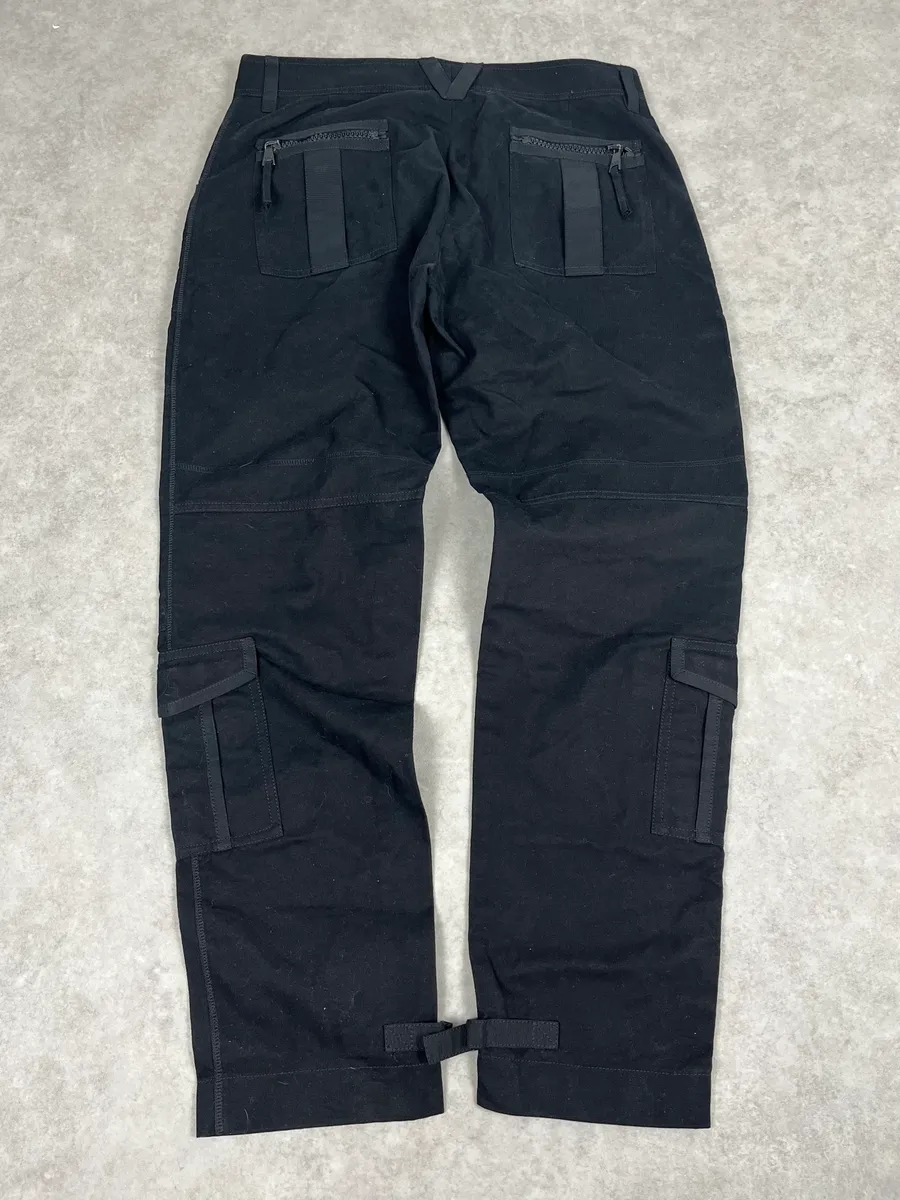 2010s Dolce & Gabbana Black Cargo Zip Multi Pockets Pants - Image 5