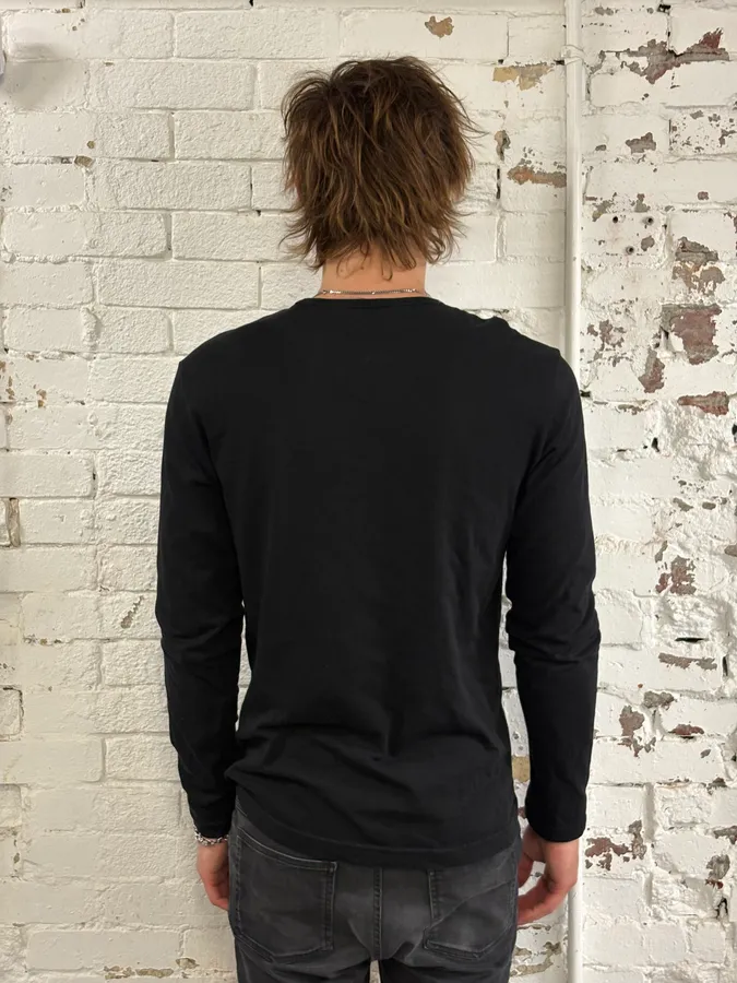 2010s Dolce & Gabbana Black Gladiator Helmet Print Longsleeve - Image 3