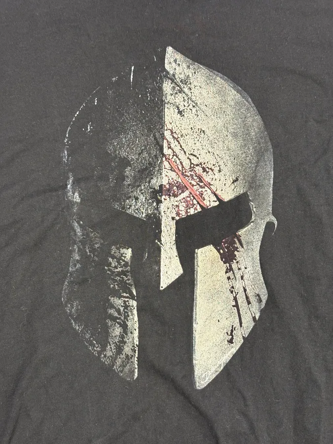 2010s Dolce & Gabbana Black Gladiator Helmet Print Longsleeve - Image 7