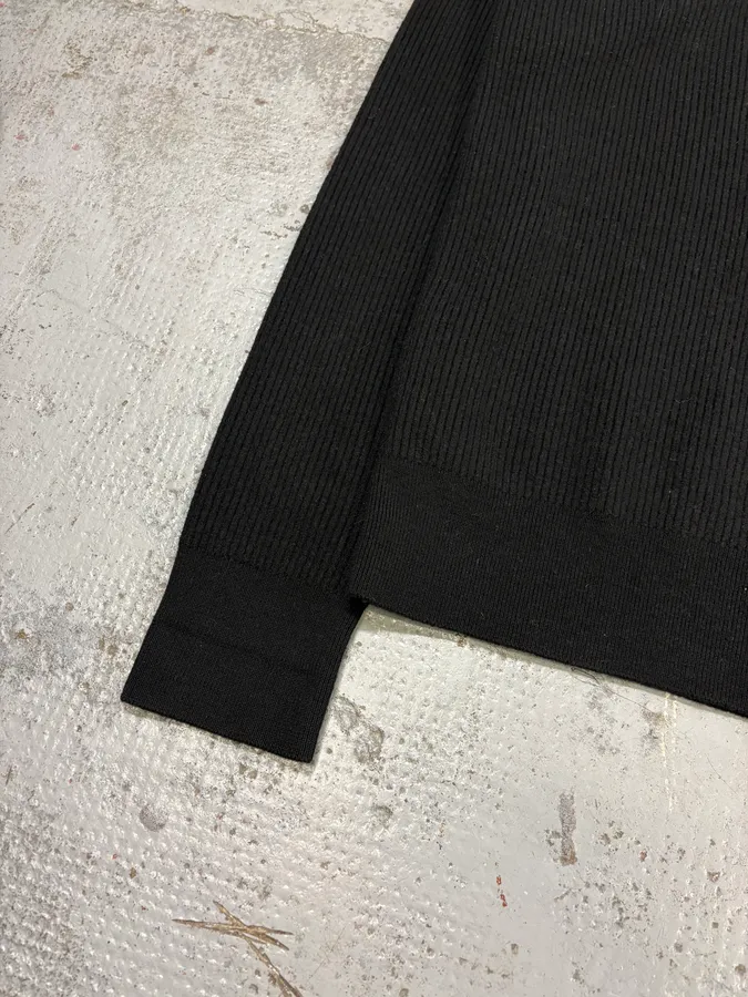 2010s Dolce & Gabbana Black Henley Sweater - Image 6