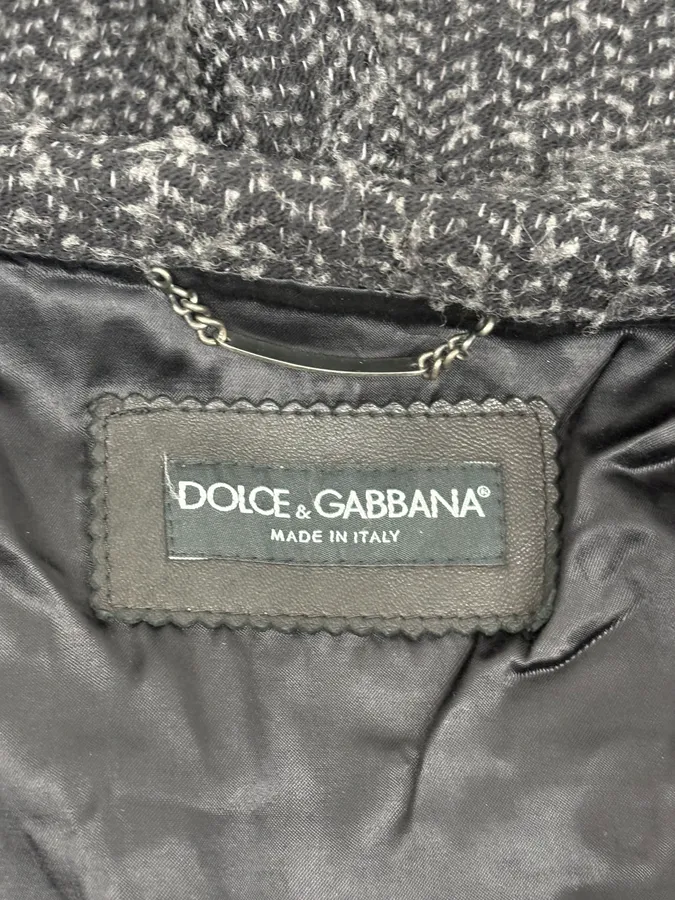 2010s Dolce & Gabbana Black Hooded Biker Leather Jacket - Image 11