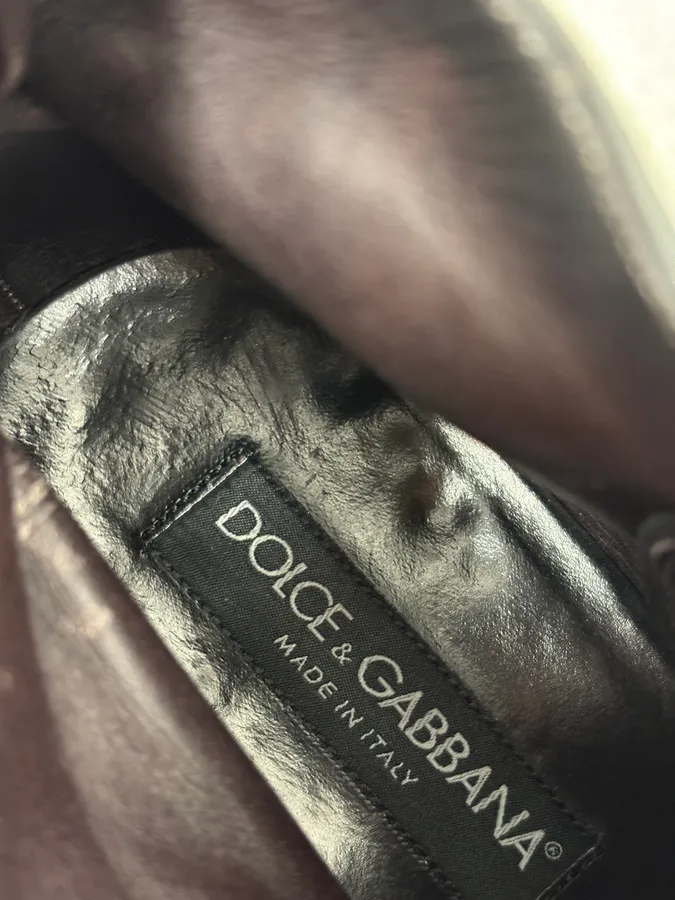 2010s Dolce & Gabbana Black Leather Boots - Image 10