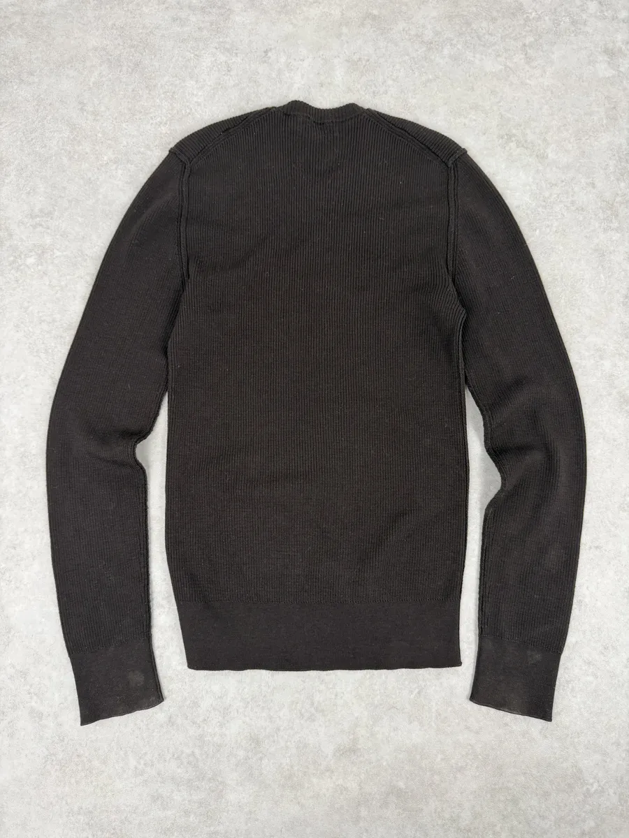 2010s Dolce & Gabbana Brown Cozy Henley Sweater - Image 5