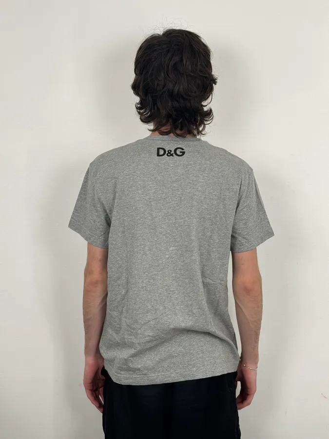 2010s Dolce & Gabbana Grey Marlon Brando T-Shirt - Image 3