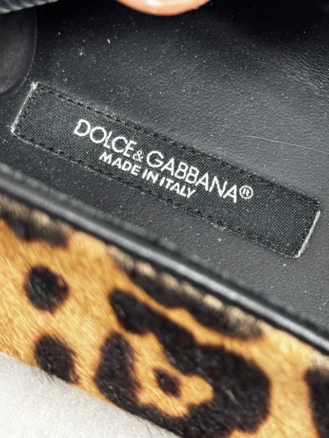 2010s Dolce & Gabbana Leopard Fur Slip-On Shoes - Image 6
