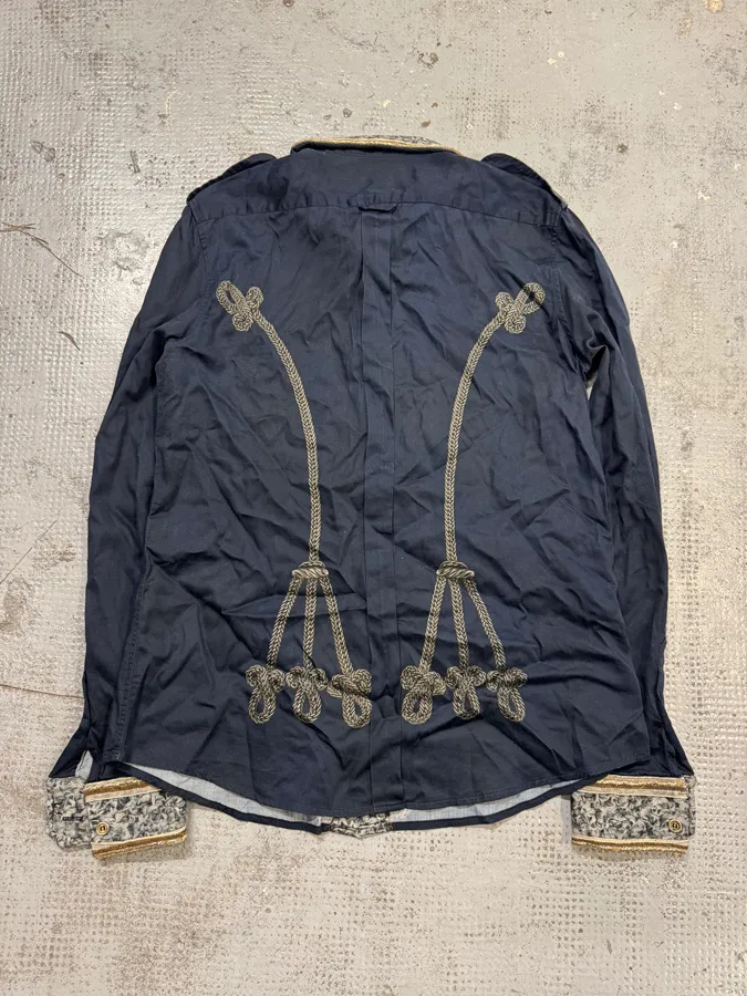 2010s Dolce & Gabbana Naval Officer Trompe L’oeil Shirt - Image 6