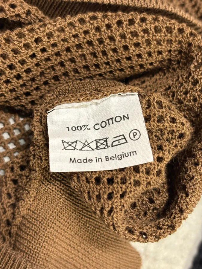 2010s Dries Van Noten Black & Brown Perfored Sweater - Image 7
