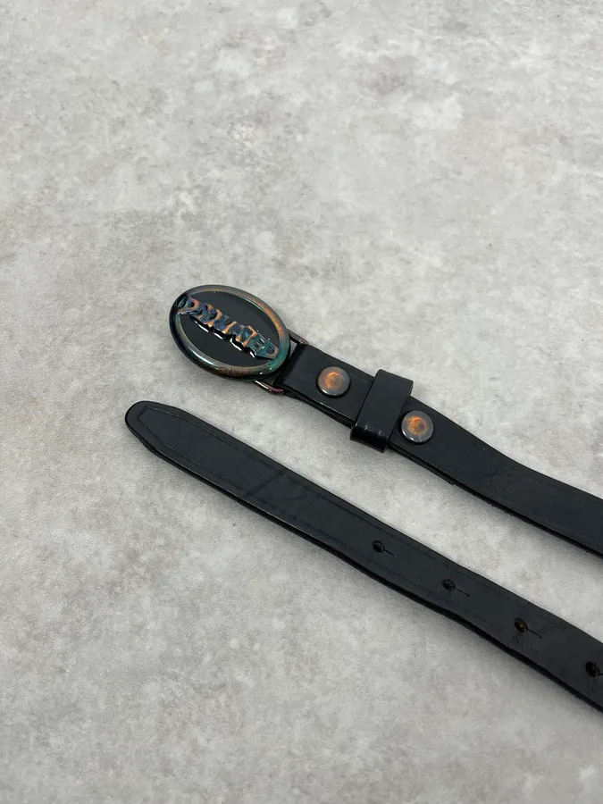 2010s Dsquared2 Black Signature Leather Belt - Image 4