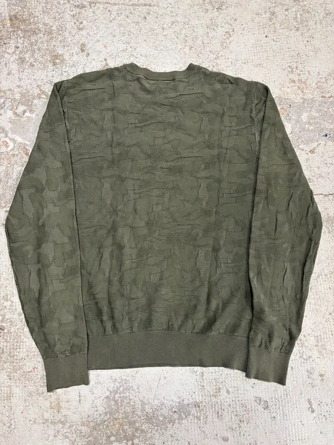 2010s Emporio Armani Khaki Camo Sweater - Image 6