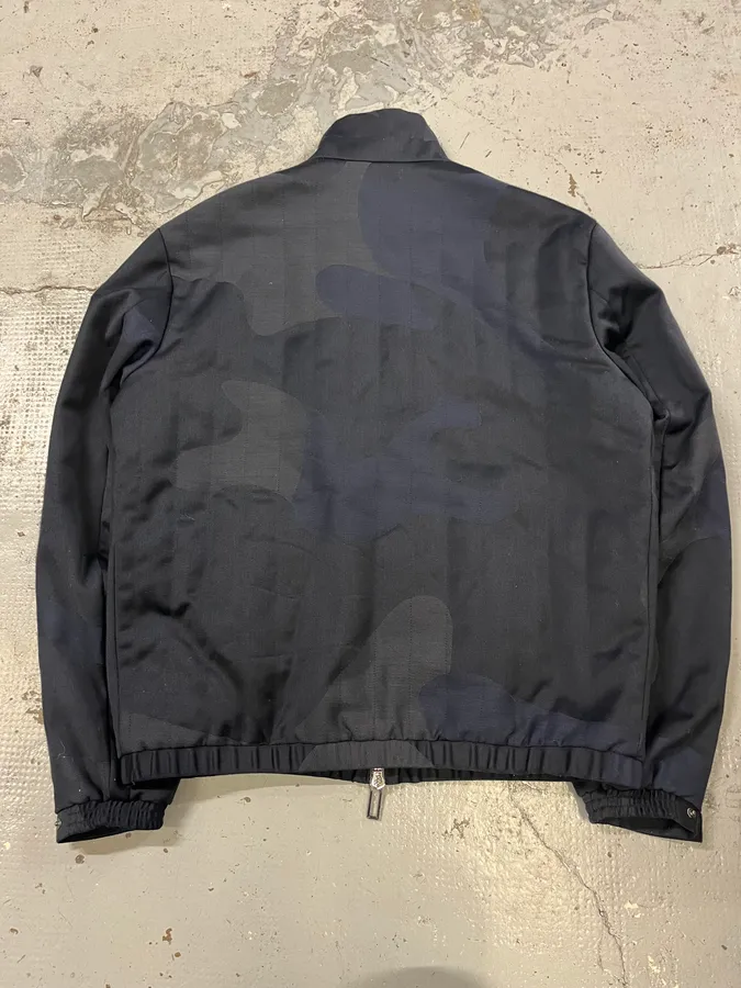 2010s Emporio Armani Navy Camo Jacket - Image 5