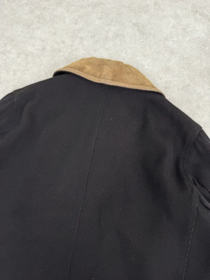 2010s Giorgio Armani Black Wool Double Breasted Classy Coat - Image 8