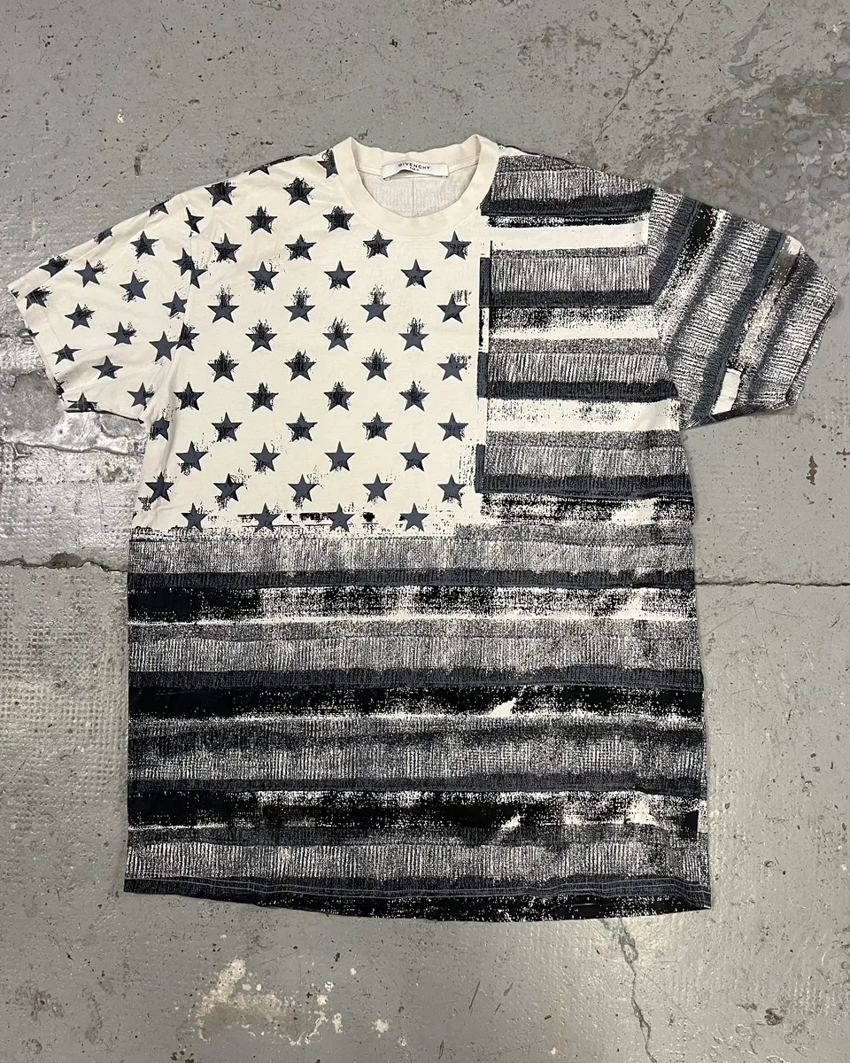 2010s Givenchy American White T-Shirt