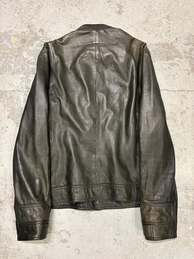 2010s Givenchy Black Eroded Leather Jacket by Riccardo Tisci - Image 7