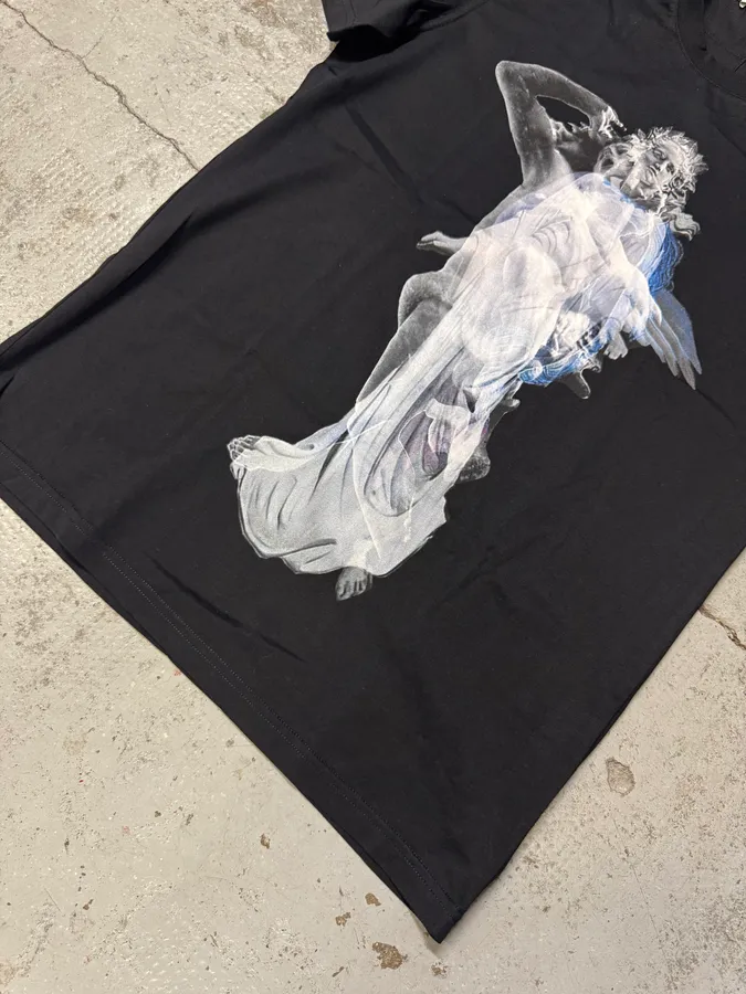 2010s Givenchy Fallen Angel Black T-Shirt by Riccardo Tisci - Image 5