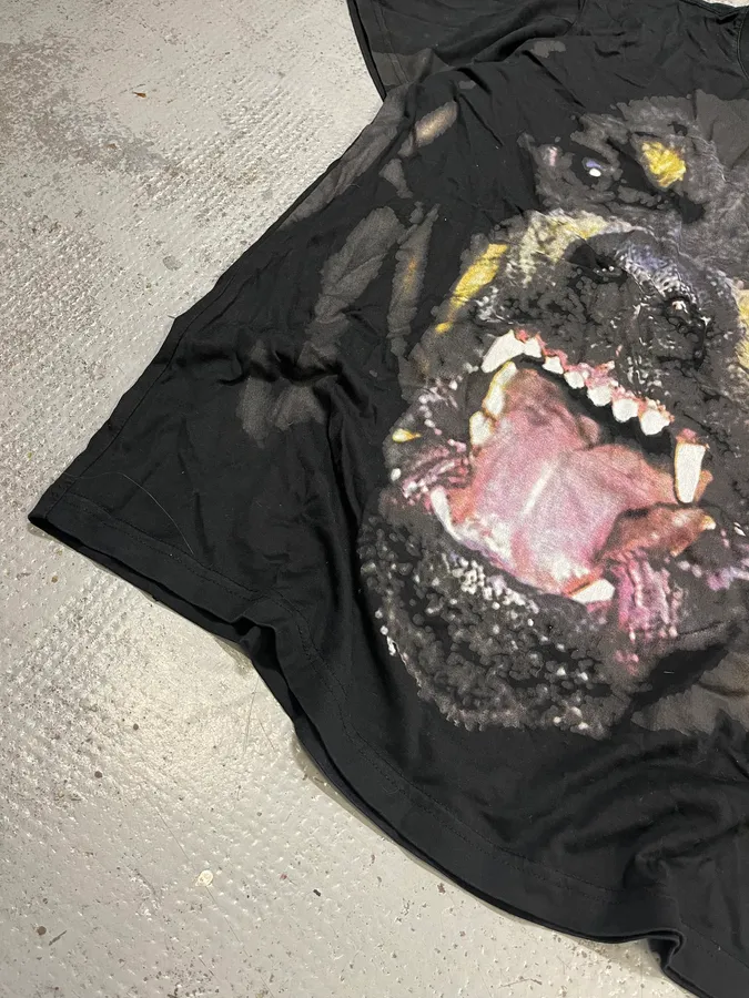 2010s Givenchy Rottweiler Black T-Shirt - Image 6