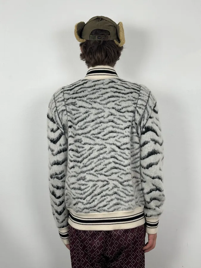 2010s Givenchy Zebra Mohair Teddy Jacket - Image 5