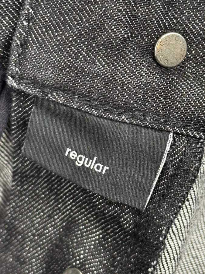 2010s Gucci Black Brut Denim Jeans by Frida Giannini - Image 12