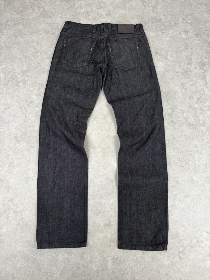 2010s Gucci Black Brut Denim Jeans by Frida Giannini - Image 5