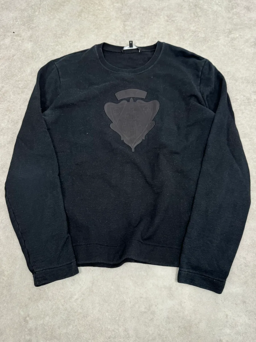 2010s Gucci Black Signature Leather Sweater