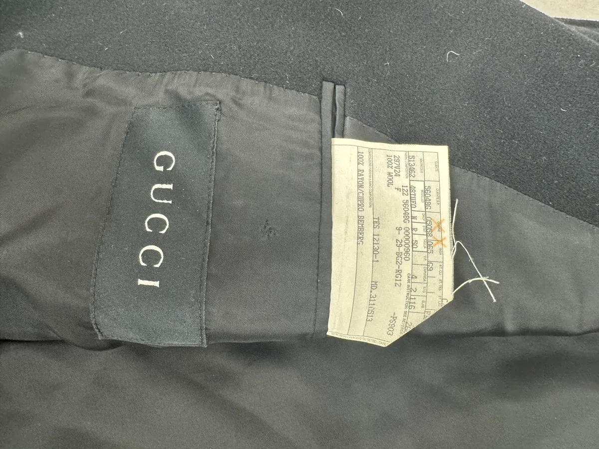 2010s Gucci Black Wool Caban Jacket - Image 8