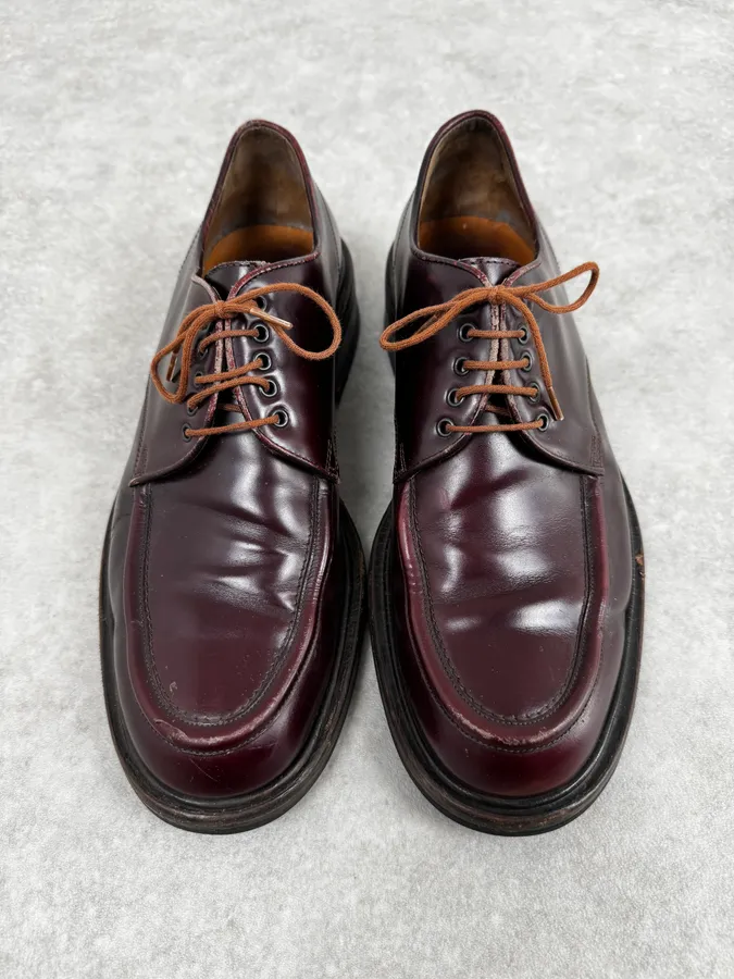 2010s Gucci Bordeaux Leather Derbys Shoes - Image 2