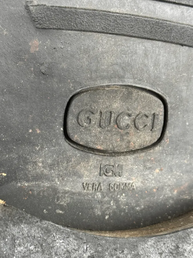 2010s Gucci Bordeaux Leather Derbys Shoes - Image 6