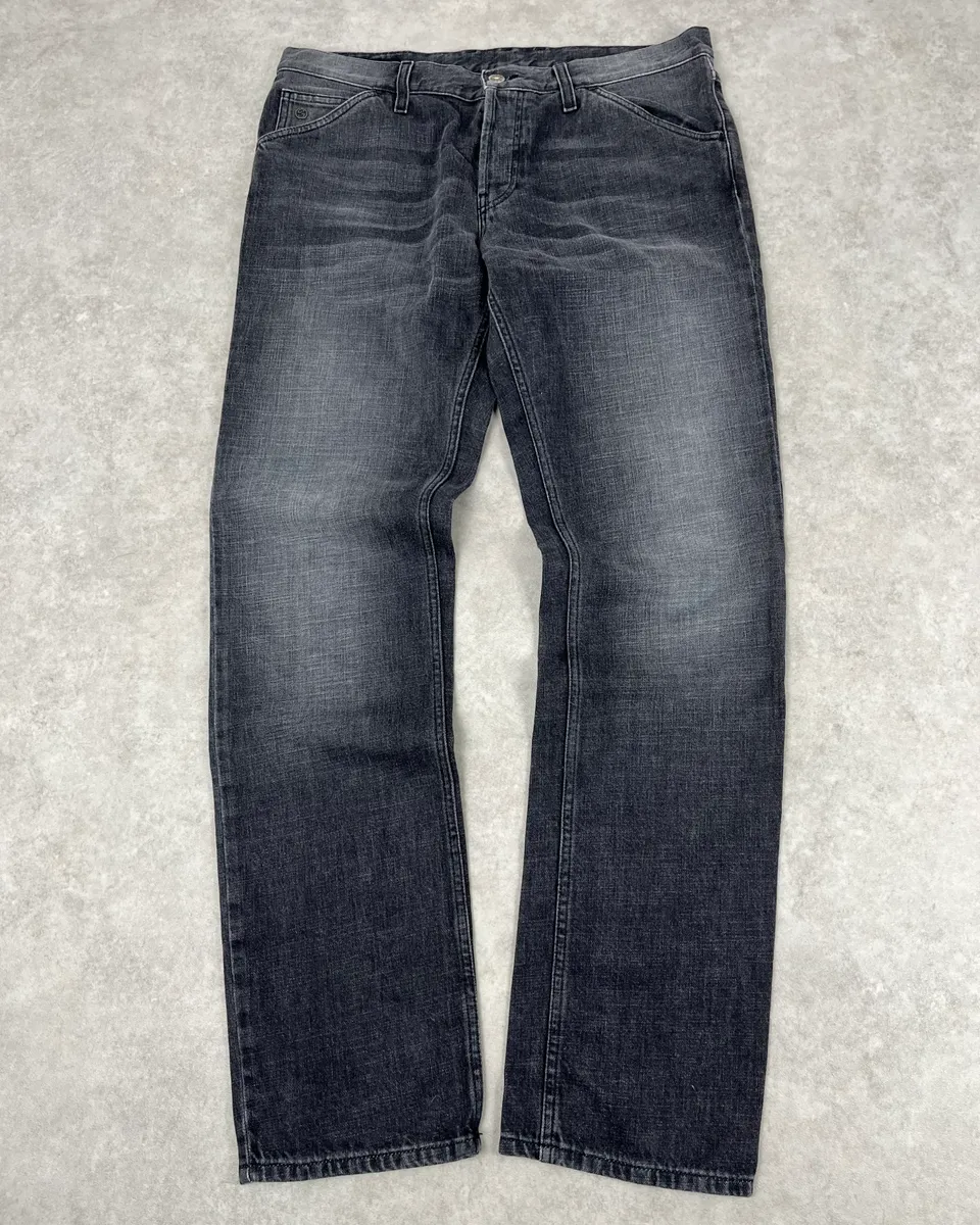2010s Gucci Grey Denim Straight-Leg Jeans