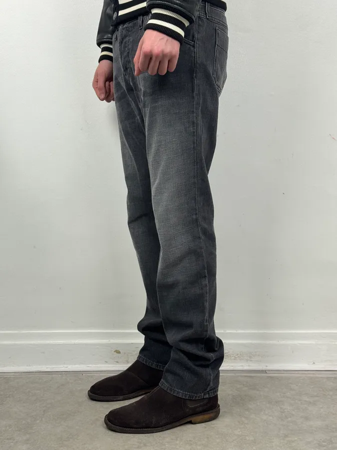 2010s Gucci Grey Denim Straight-Leg Jeans - Image 3