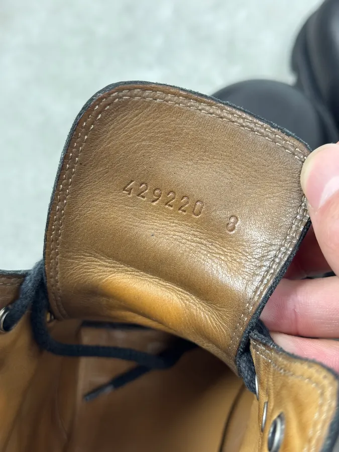2010s Gucci Italian Black Premium Leather Boots - Image 8