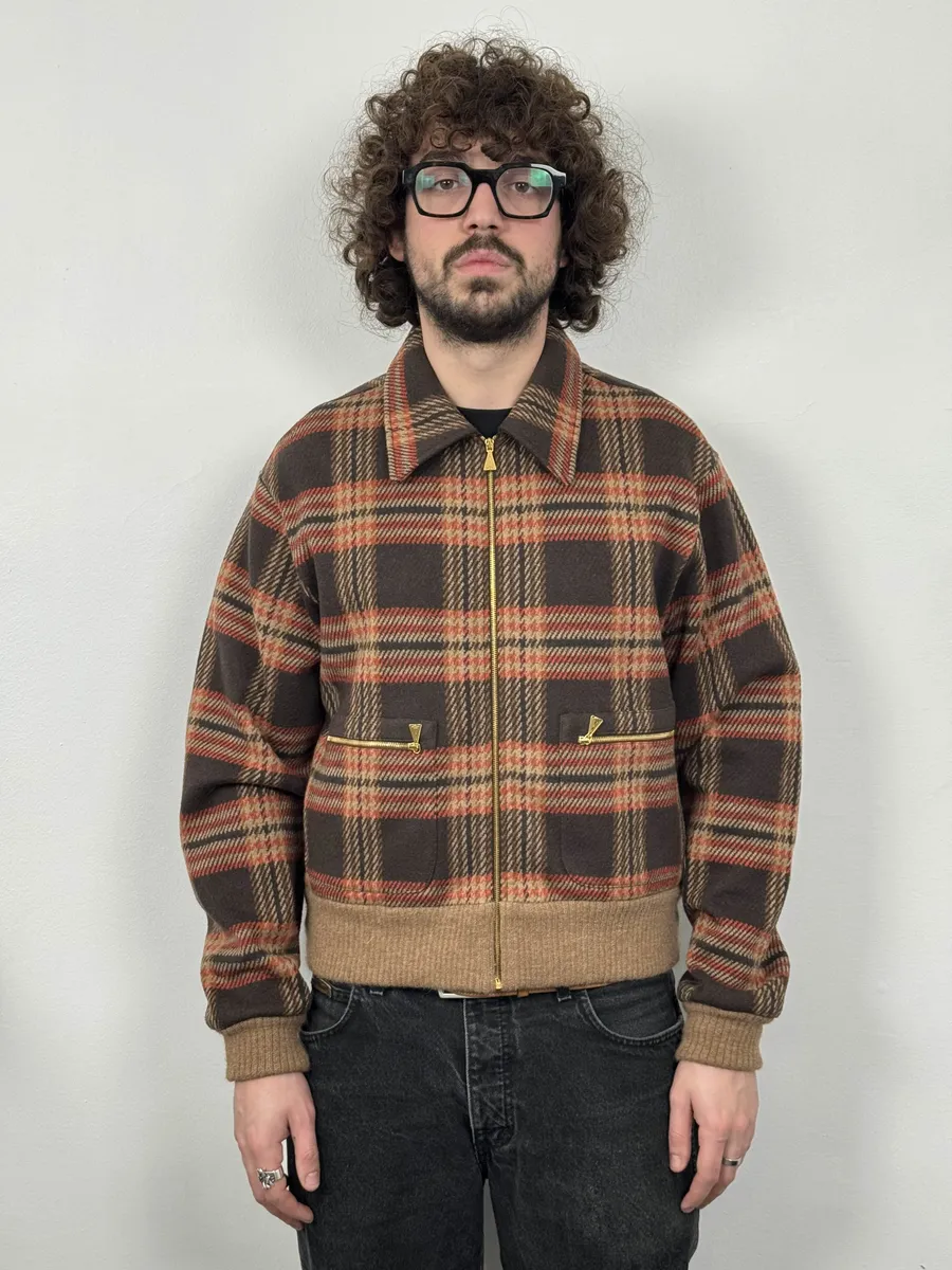 2010s Gucci Wool Red Checkered Jacket - Image 3