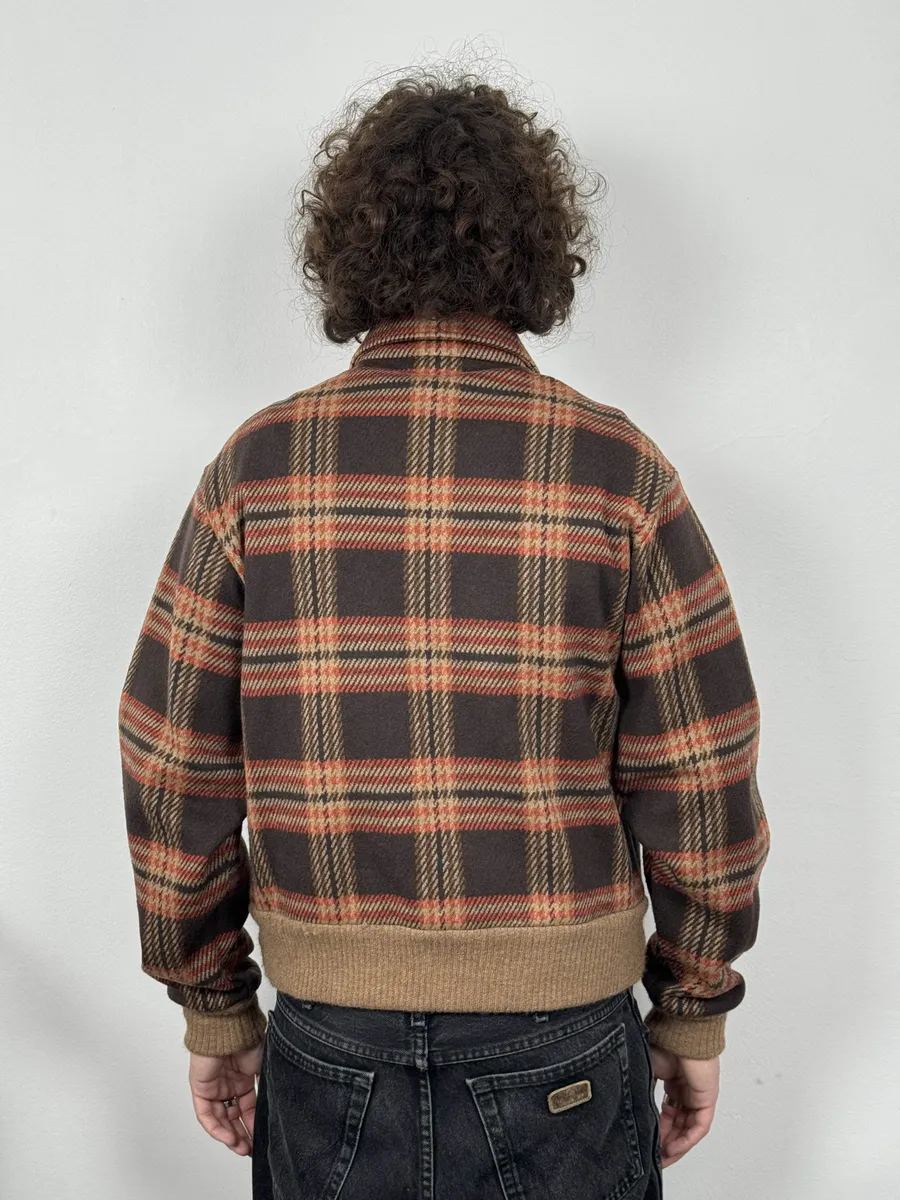 2010s Gucci Wool Red Checkered Jacket - Image 4