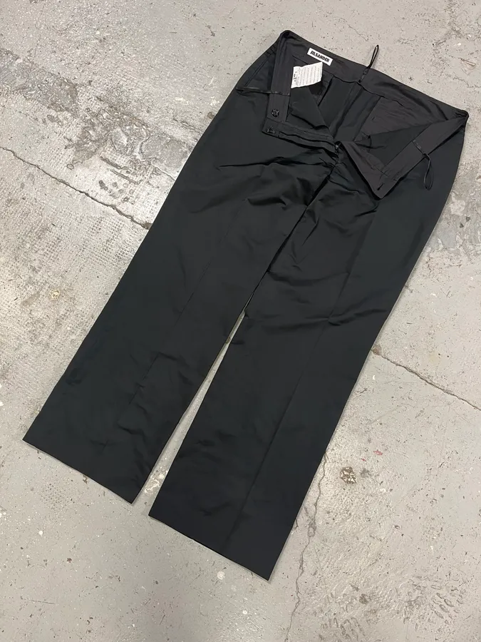 2010s Jil Sander Black Casual Pants - Image 2