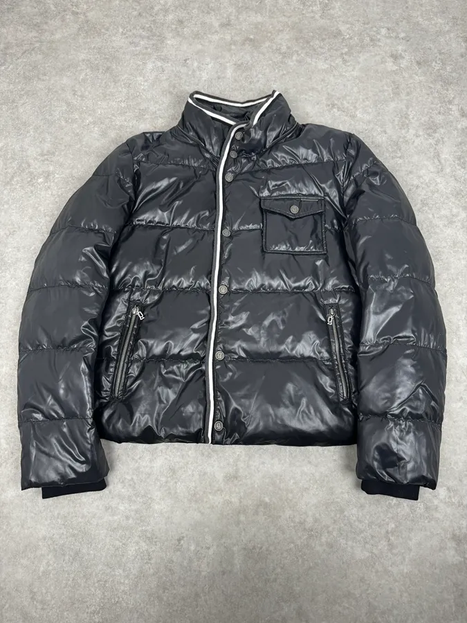 2010s John Galliano Black Hooded Puffer Jacket - Image 2
