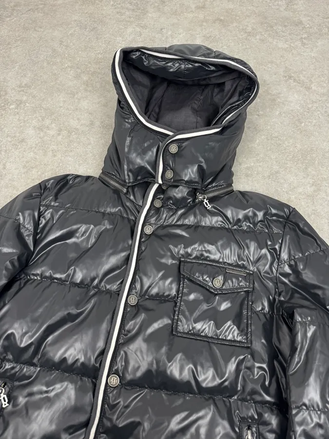 2010s John Galliano Black Hooded Puffer Jacket - Image 6