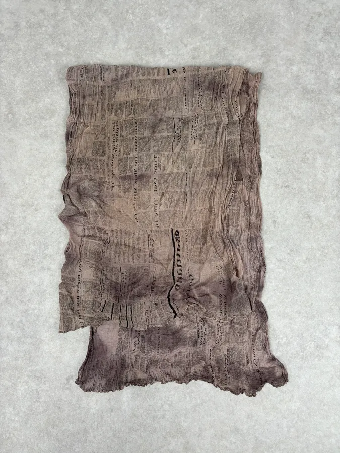 2010s John Galliano Newspapers Magazine Scarf