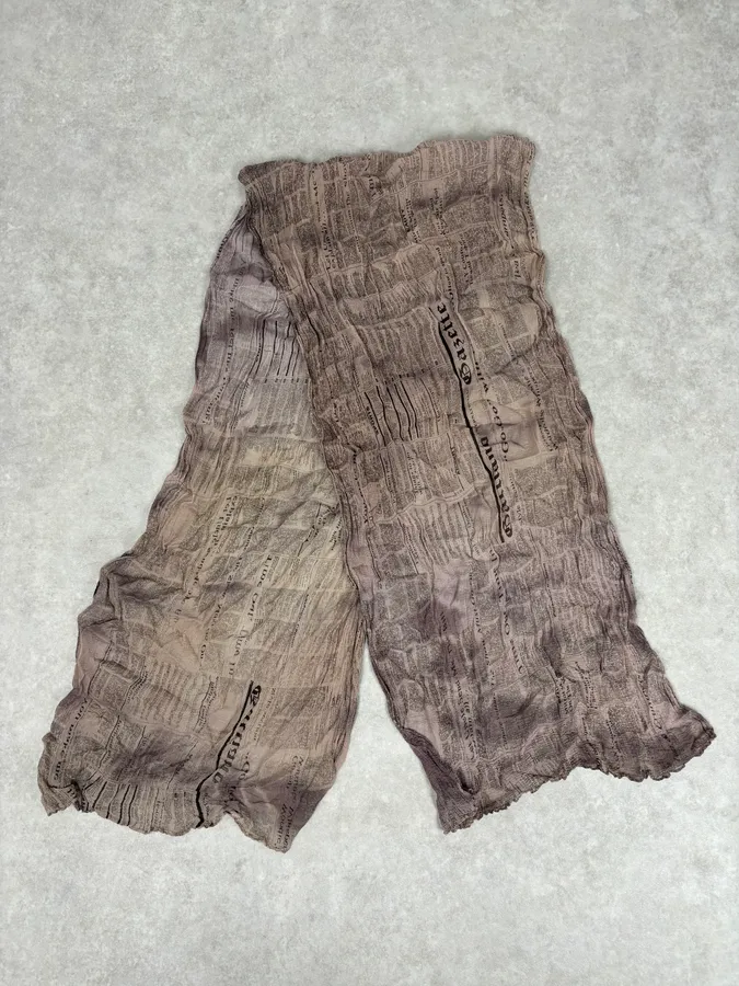 2010s John Galliano Newspapers Magazine Scarf - Image 3