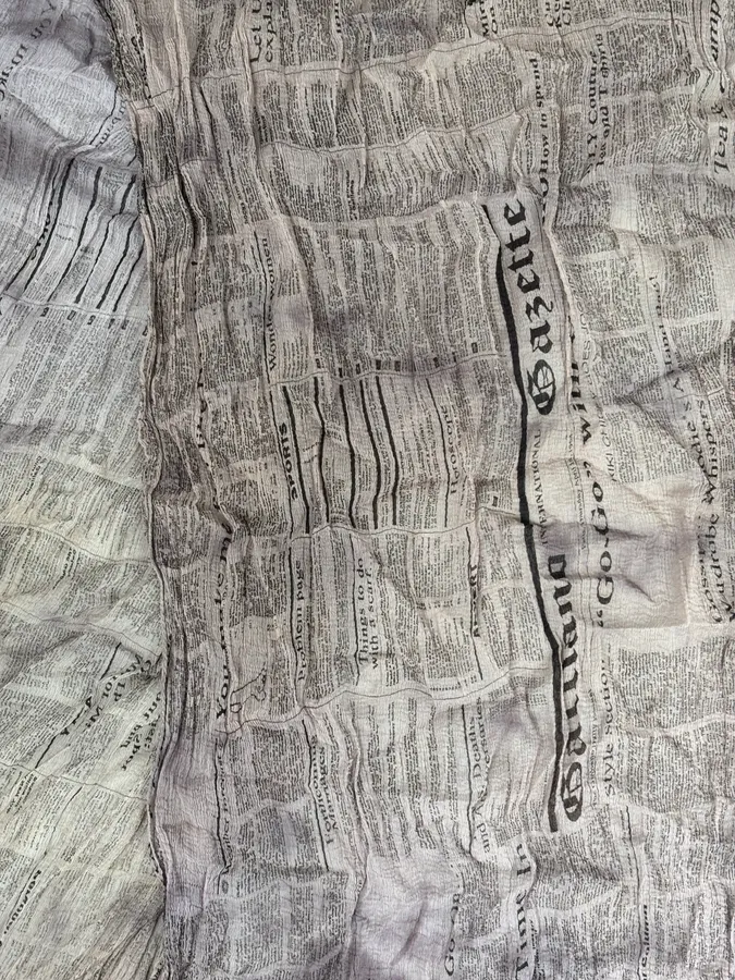 2010s John Galliano Newspapers Magazine Scarf - Image 4