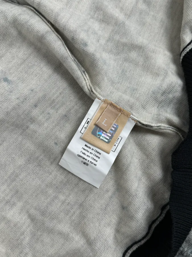 2010s John Galliano Wool White & Grey Newspapers Magazine Cardigan - Image 10