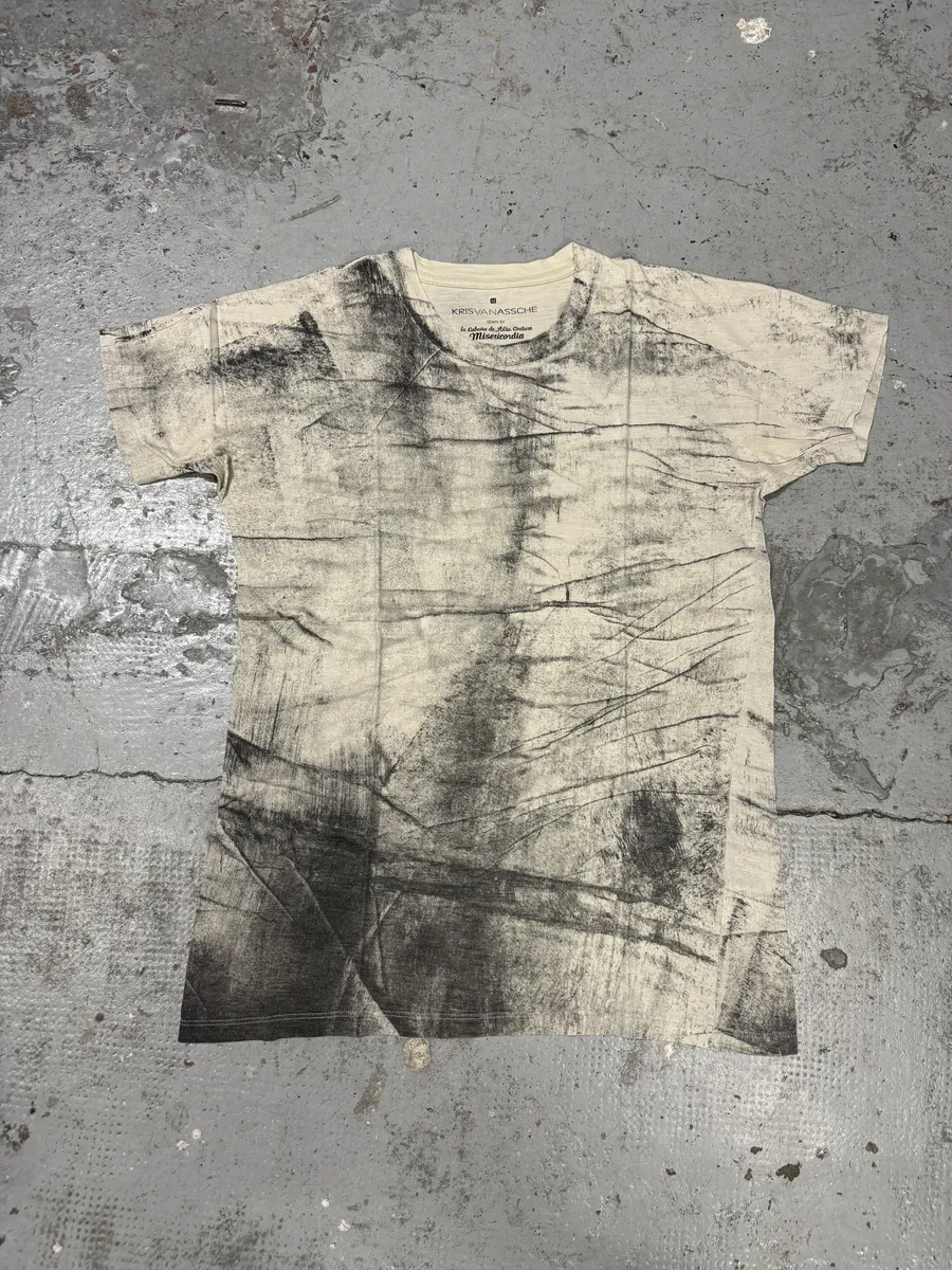 2010s Kris Van Assche Misericordia Eroded White T-Shirt