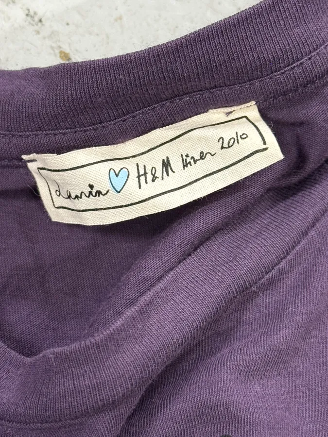 2010s Lanvin X H&M Purple Tiger Gems Graphic T-Shirt - Image 10