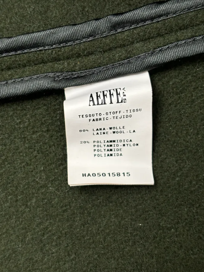 2010s Moschino Olive Wool Ruffled Blazer Jacket - Image 12