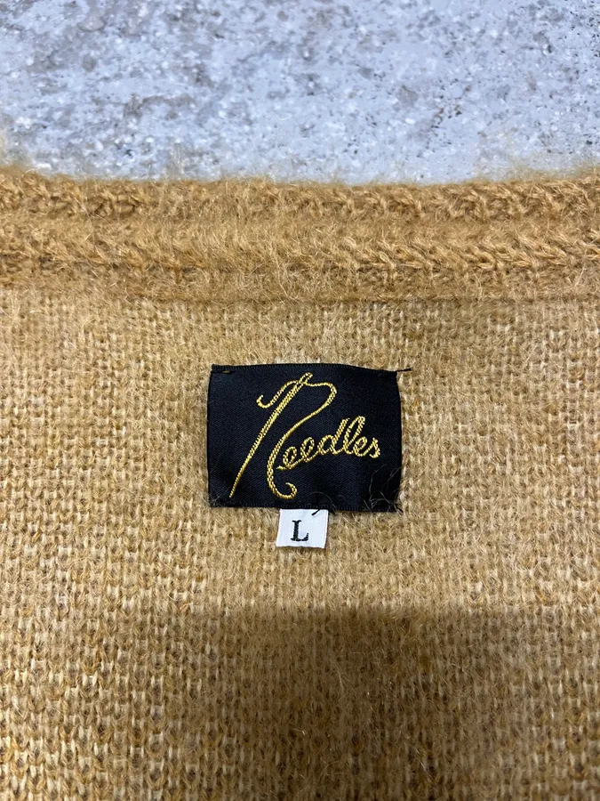 2010s Needles Jacquard Knit Forest Pattern Cardigan - Image 9