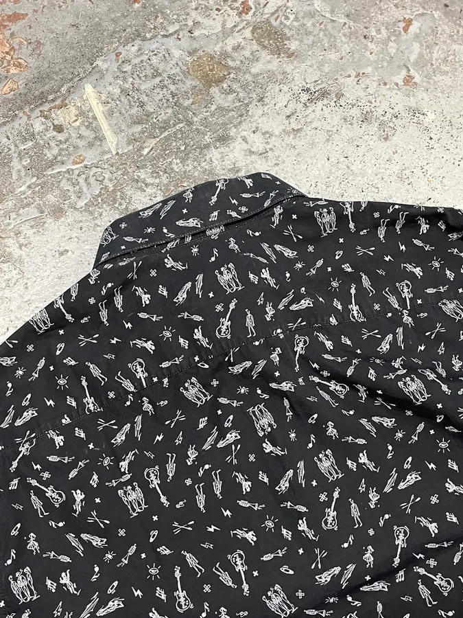 2010s Prada Black Mafia Relaxed Shirt - Image 6